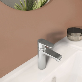 Vitra Flow Soft Large Basin Mixer Tap - Chrome | Product Image
