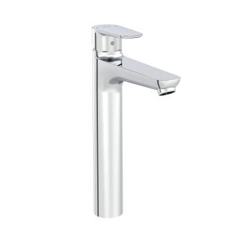 Vitra Flow Soft Tall Basin Mixer Tap - Chrome | Product Image