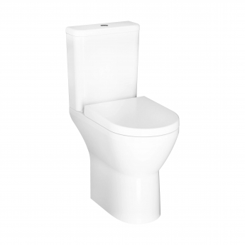VitrA Integra Round Rimless Comfort Height Close Coupled Toilet (inc Slim Seat) | Product Image