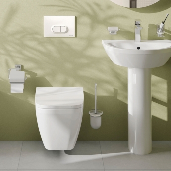 VitrA Integra Square Wall Hung Toilet (inc Slim Wrapover Seat) | Product Image