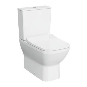 VitrA Integra Square Rimless Close Coupled BTW Toilet (inc Wrapover Seat) | Product Image