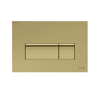 Vitra Loop Square Dual Flush Plate - Soft Gold | Product Image