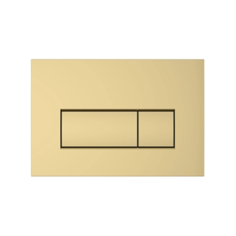 Vitra Loop Square Dual Flush Plate - Soft Gold | Product Image