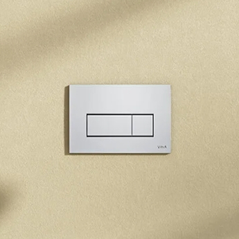 Vitra Loop Root Square Flushplate - Shinny Chrome | Product Image