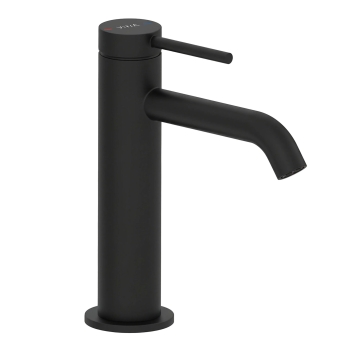 Vitra Minimax Round Basin Mixer Tap - Matt Black | Product Image