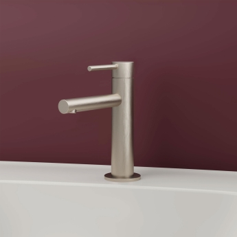 Vitra Origin Basin Mixer Tap - Brushed Nickel | Product Image
