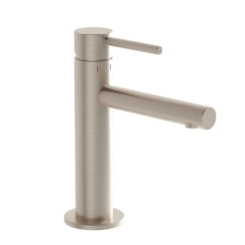Vitra Origin Basin Mixer Tap - Brushed Nickel | Product Image