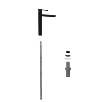 Vitra Origin Tall Basin Mixer Tap - Matt Black | Product Image