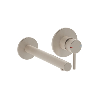 Vitra Origin Basin Mixer Tap Wall Mounted - Brushed Nickel | Product Image