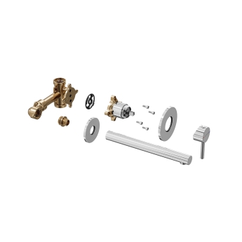 Vitra Origin Basin Mixer Tap Wall Mounted - Chrome | Product Image