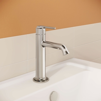 Vitra Origin Classic Basin Mixer Tap with Lever Handle - Chrome | Product Image