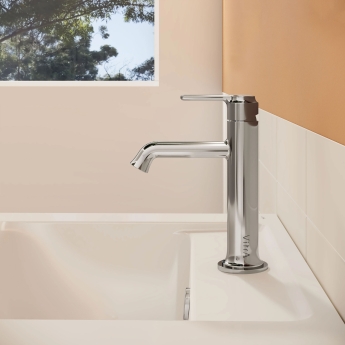 Vitra Origin Classic Basin Mixer Tap with Lever Handle - Chrome | Product Image