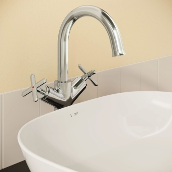 Vitra Origin Classic Tall Basin Mixer Tap - Chrome | Product Image