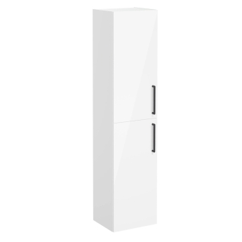 Vitra Root Flat 400mm Wall Hung 2-Door Tall Storage Unit | Product Image