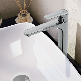 Vitra Root Tall Basin Mixer Tap - Chrome | Product Image