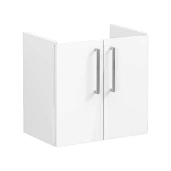 Vitra Root Flat Compact Wall Hung 2-Door Vanity Unit with Basin 600mm Wide | Product Image