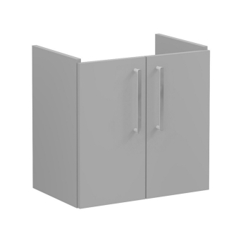 Vitra Root Flat Compact Wall Hung 2-Door Vanity Unit with Basin 600mm Wide | Product Image