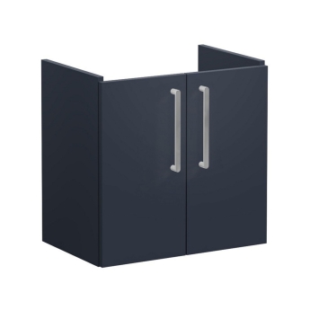 Vitra Root Flat Compact Wall Hung 2-Door Vanity Unit with Basin 600mm Wide | Product Image