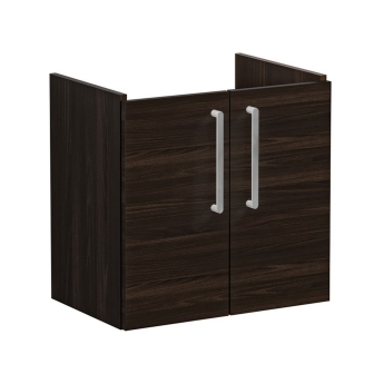 Vitra Root Flat Compact Wall Hung 2-Door Vanity Unit with Basin 600mm Wide | Product Image