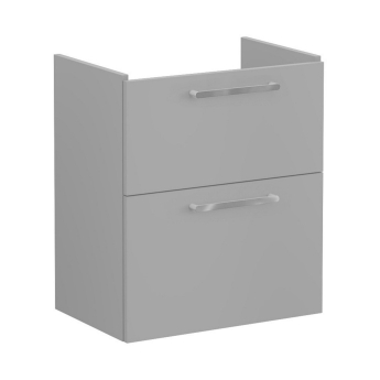 Vitra Root Flat Compact Wall Hung 2-Drawer Vanity Unit with Basin 600mm Wide | Product Image