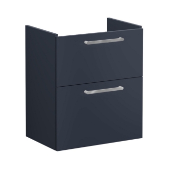 Vitra Root Flat Compact Wall Hung 2-Drawer Vanity Unit with Basin 600mm Wide | Product Image