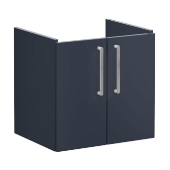 Vitra Root Flat Wall Hung 2-Door Vanity Unit with Basin 600mm Wide | Product Image