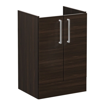 Vitra Root Flat Floor Standing 2-Door Vanity Unit with Basin 600mm Wide | Product Image