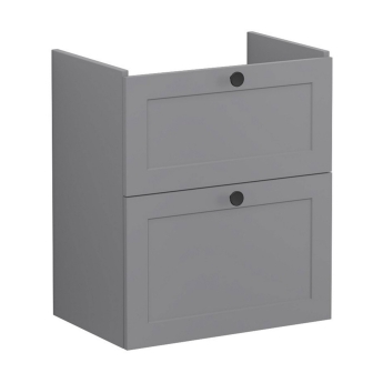 Vitra Root Classic Compact Wall Hung 2-Drawer Vanity Unit with Basin 600mm Wide | Product Image