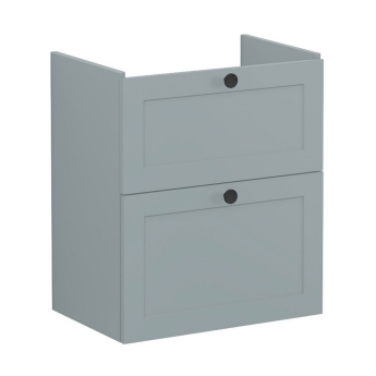 Vitra Root Classic Compact Wall Hung 2-Drawer Vanity Unit with Basin 600mm Wide | Product Image