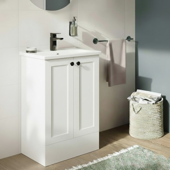 Vitra Root Classic Floor Standing 2-Door Vanity Unit with Basin 600mm Wide | Product Image