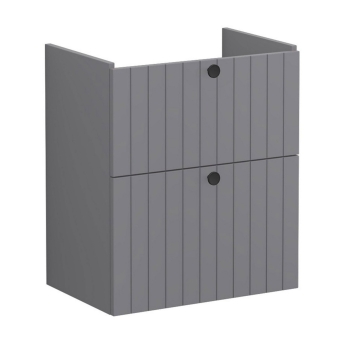 Vitra Root Groove Compact Wall Hung 2-Drawer Vanity Unit with Basin 600mm Wide | Product Image