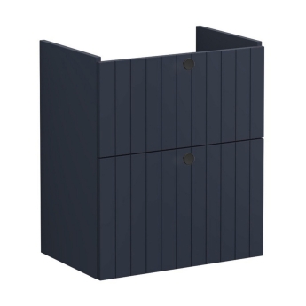 Vitra Root Groove Compact Wall Hung 2-Drawer Vanity Unit with Basin 600mm Wide | Product Image