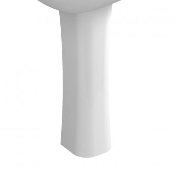 Vitra S20 Wash Basin and Full Pedestal 550mm Wide 1 Tap Hole