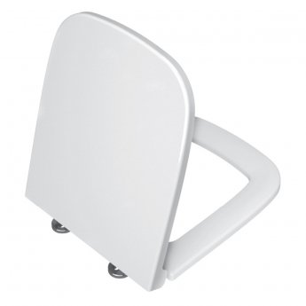 Vitra S20 Cloakroom Suite Toilet and 450mm 1 Tap Hole Basin - Soft Close Seat