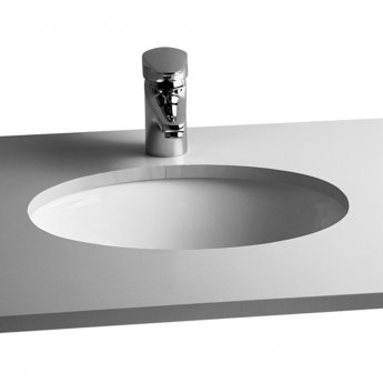 Vitra S20 Compact Under-Counter Basin 470mm Wide 0 Tap Hole