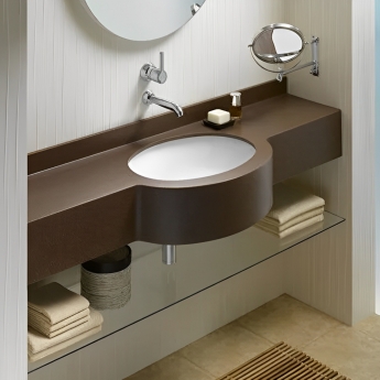 Vitra S20 Compact Under-Counter Basin 470mm Wide 0 Tap Hole