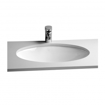 Vitra S20 Compact Under-Counter Basin 585mm Wide 0 Tap Hole