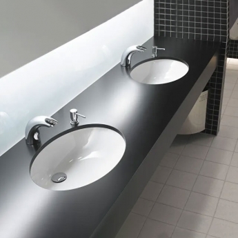 Vitra S20 Compact Under-Counter Basin 585mm Wide 0 Tap Hole