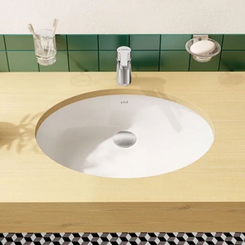Vitra S20 Compact Under-Counter Basin 585mm Wide 0 Tap Hole