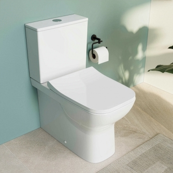VitrA S20 Square Smoothflush Rimless Fully Back to Wall Close Coupled Toilet (inc Soft Close Seat) | Product Image