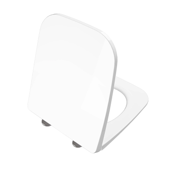 VitrA S20 Square Compact Smoothflush Rimless Wall Hung Toilet (inc Soft Close Seat) | Product Image
