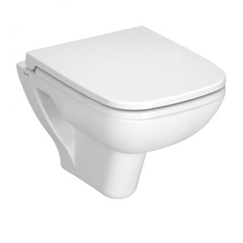 Vitra S20 Wall Hung Toilet Pan 520mm Projection - Soft Close Seat