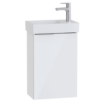 Vitra S20 Square RH Wall Hung Vanity Unit and Basin 450mm Wide | Product Image