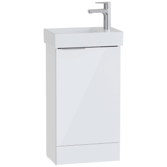 Vitra S20 Square RH Floor Standing Vanity Unit and Basin 450mm Wide | Product Image
