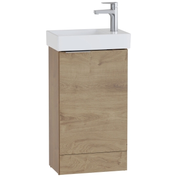 Vitra S20 Square RH Floor Standing Vanity Unit and Basin 450mm Wide | Product Image