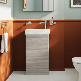 Vitra S20 Square RH Floor Standing Vanity Unit and Basin 450mm Wide | Product Image