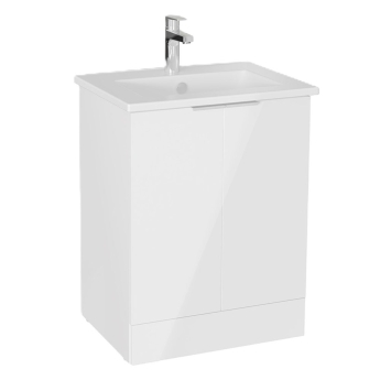 Vitra S20 Square Floor Standing 2-Door Vanity Unit and Basin 600mm Wide | Product Image