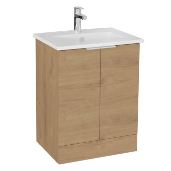 Vitra S20 Square Floor Standing 2-Door Vanity Unit and Basin 600mm Wide | Product Image