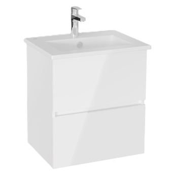 Vitra S20 Square Wall Hung 2-Drawer Vanity Unit and Basin 600mm Wide | Product Image