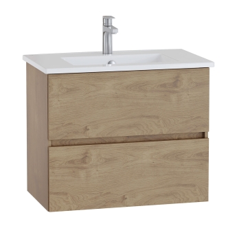 Vitra S20 Square Wall Hung 2-Drawer Vanity Unit and Basin 800mm Wide | Product Image